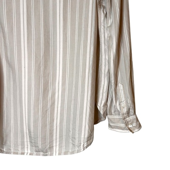 Aritzia Babaton Utility Shirt- Neutral Stripe Button Down Shirt- Small - Picture 10 of 14